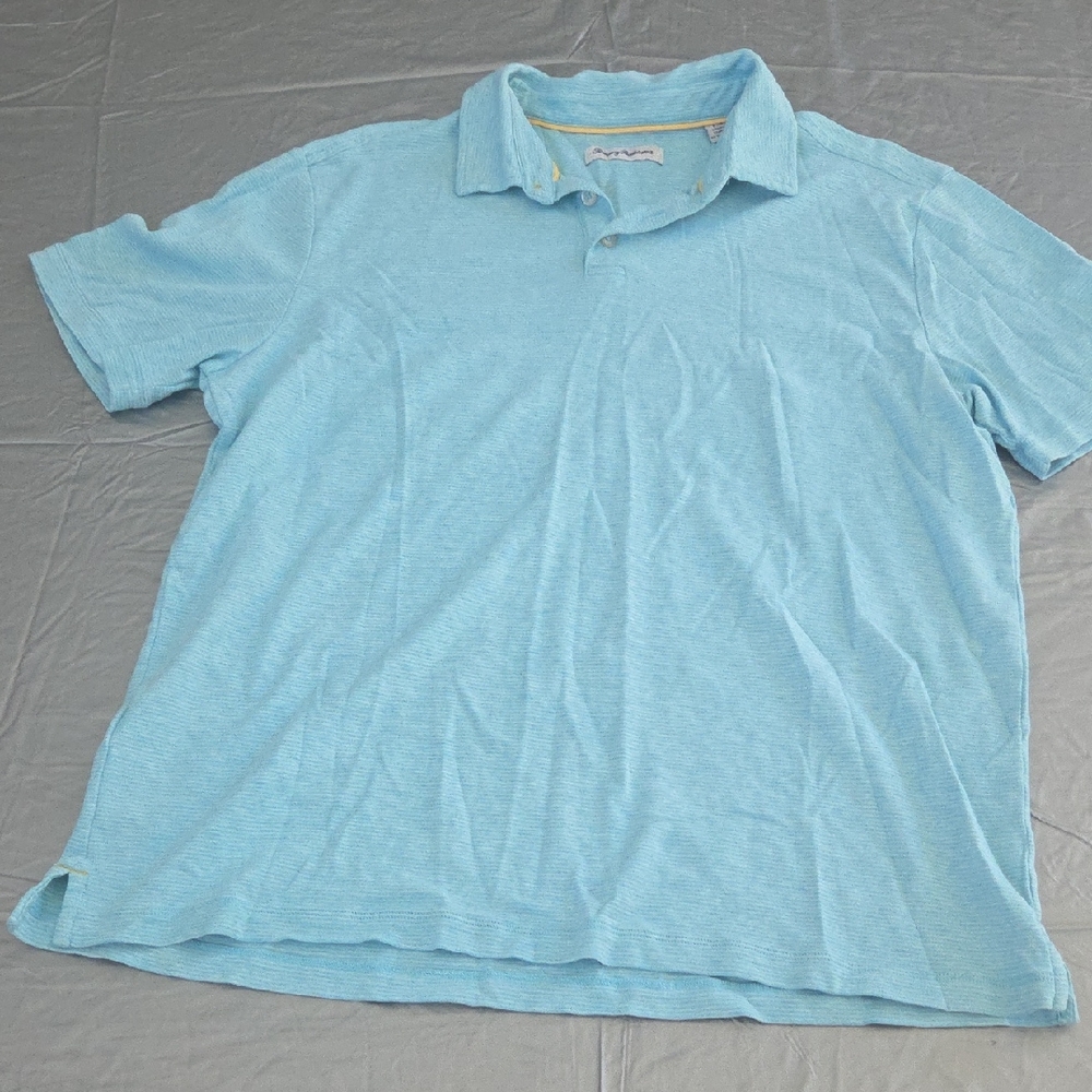 Tommy Bahama Light Blue Men's Polo Shirt Size L